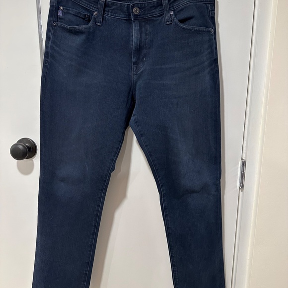 AG Everett Slim Straight Men's Blue Jeans Size 33 - Picture 2 of 14